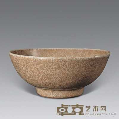 清雍正 仿哥釉碗 直径17.4cm
